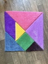 Tapis Tufté Tangram Modulable — 80x80cm