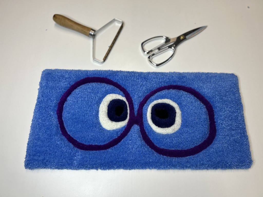 Keyboard Wrist Rest — Little Melancholic Blue Character
