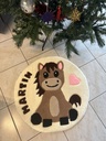 Custom Hand-Tufted Rug — Horse & Heart | Handmade Child's Gift