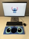 Handmade Tufted Wrist Rest — Little Blue Creature Round Ears | Handmade Desk Decoration